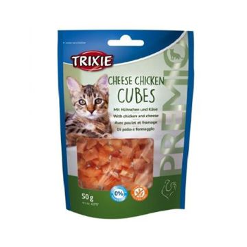 Trixie Premio Cheese Chicken Cubes Cat Treats - 50 g