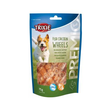 Trixie Premio Fish Chicken Wheels Dog Treats - 75g