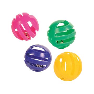 Trixie Set of Rattling Balls, 4 cm, Pack of 4