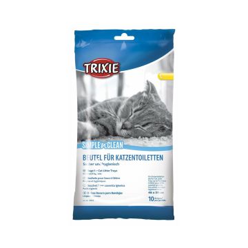 Trixie Simple'n'Clean Bags for Cat Litter Trays Box Disposable, Large