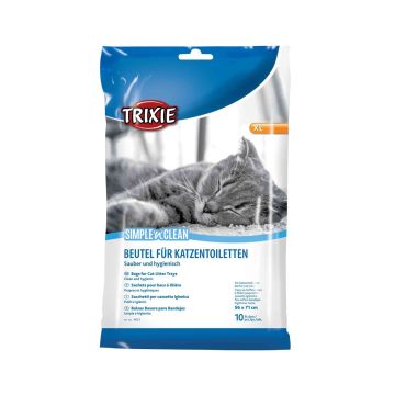 Trixie Simple'n'Clean Bags for Cat Litter Trays Box Disposable, XLarge