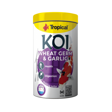 Tropical Koi Wheat Germ & Garlic Pellet Koi Fish Food - 320 g