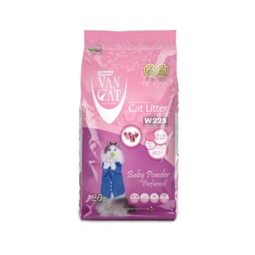 Van Cat Baby Powder Perfumed Clumping Cat Litter - 20 kg