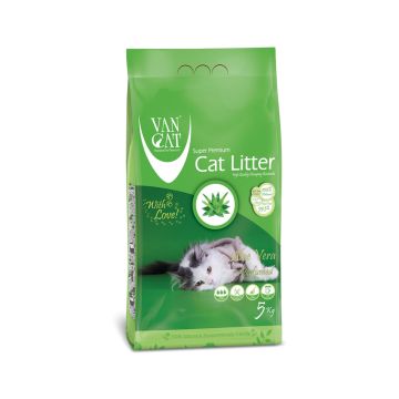 Van Cat White Bentonite Clumping Cat Litter Aloe Vera