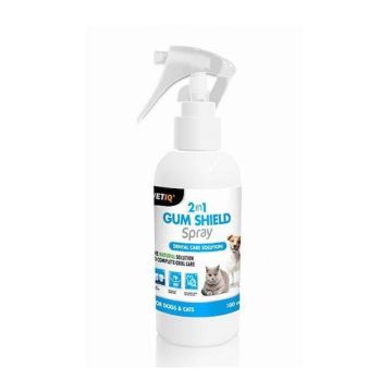 VetIQ 2 in 1 Gum Shield Spray for Dogs and Cats - 100 ml