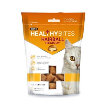 مكافآت "هيلثي بايتس" لعلاج كرات الشعر عند القطط من فيت-أي كيو، 65 جم