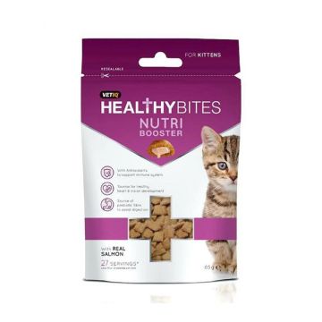 VetIQ Healthy Bites Nutribooster Kitten Treats - 65g