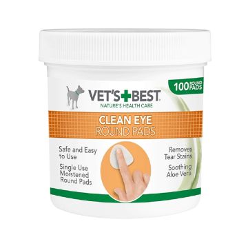 Vet’s Best Clean Eye Round Pads For Dogs - 100pads