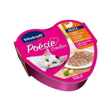 Vitakraft Poesie Creation Turkey in Cheese Canned Cat Food - 85 g - Pack of 12