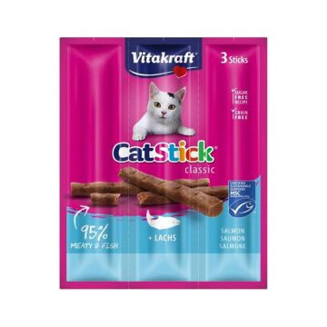 Vitakraft CatStick Classic Salmon And Trout Cat Treat, 18g