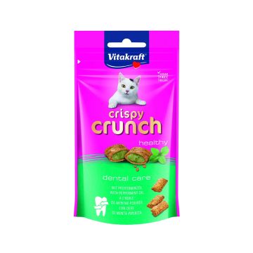 Vitakraft Crispy Crunch Dental Snacks for Cats, 60g