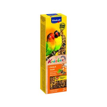 Vitakraft Kracker Honey and Sesame Parrot Treat, 2 Pcs