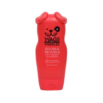 Wags & Wiggles Double Trouble 2-in-1 Dog Shampoo & Conditioner, 473 ml
