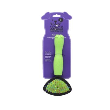 Wags & Wiggles Dual Sided Pin Brush for Small Long Haired Dogs
