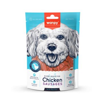 Wanpy Chicken Sausages Dog Treat - 100 g