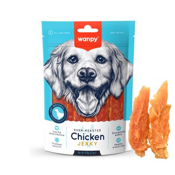 Wanpy Chicken Jerky Dog Treats - 100 g