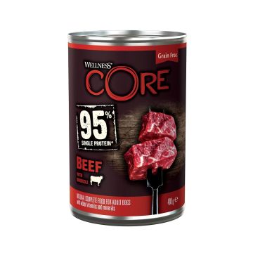 Wellness CORE Grain Free Beef with Broccoli Recipe Wet Dog Food - 400 g