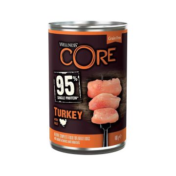 Wellness Core 95% Turkey and Kale Canned Dog Food - 400 g