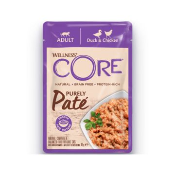 Wellness Core Purely Pate Adult Chicken and Duck Wet Cat Food - 85 g