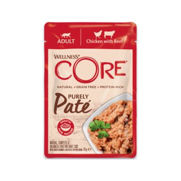 Wellness CORE Purely Pate Adult Chicken with Beef Wet Cat Food - 85 g