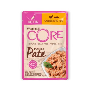 Wellness CORE Purely Pate Kitten Chicken with Tuna Wet Kitten Food - 85 g
