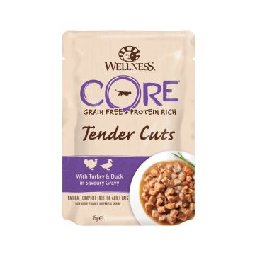 Wellness Core Tender Cuts Turkey & Duck Cat - 85g - Pack of 8