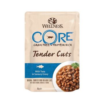 Wellness Core Tender Cuts with Tuna in Gravy - 85 g - Pack of 8