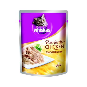 Whiskas Purrfectly Chicken Entree, 85g, Pack of 12