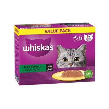 Whiskas Tuna in Jelly Cat Wet Food - 80 g - Pack of 12