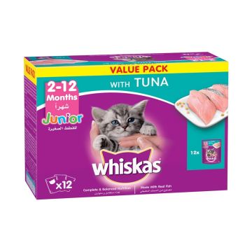 Whiskas Tuna Value Pack Kitten Food Pouches - 80 g