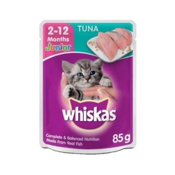 Whiskas Tuna With In Jelly Kitten Cat Food - Pouch 80g x 4pcs