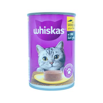 Whiskas Whole Sardines in Loaf Cat Food - 400g - Pack of 24