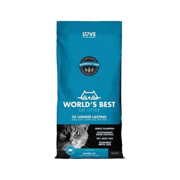 World's Best Cat Litter Multiple Cat Lotus Blossom Scented Clumping Corn, 28 lb