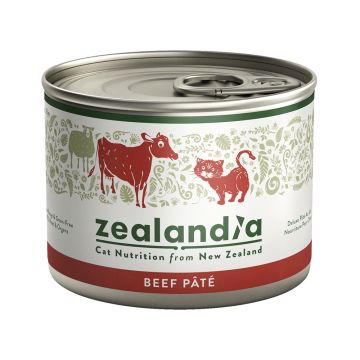 طعام للقطط بباتيه اللحم البقري من زيلانديا ، 185 جرام