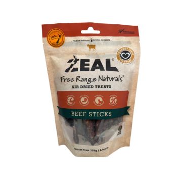 Zeal Free Range Naturals Air Dried Beef Stick Dog Treats - 125 g