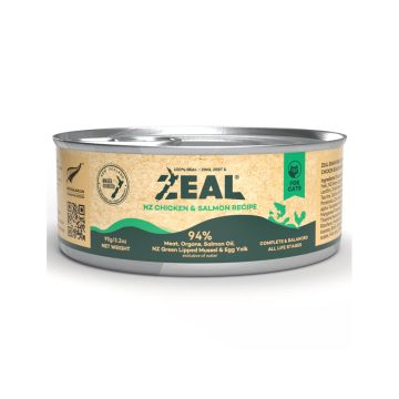 Zeal Grain Free Chicken and Salmon Canned Cat Food - 90 g