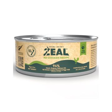 Zeal Grain Free Chicken Recipe Canned Cat Food - 90 g