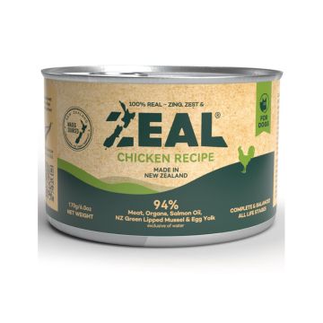 Zeal Grain Free Chicken Recipe Canned Dog Food - 170 g