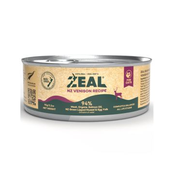 Zeal Grain Free Venison Recipe Canned Cat Food - 90 g