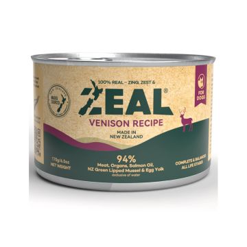 Zeal Grain Free Venison Recipe Canned Dog Food - 170 g