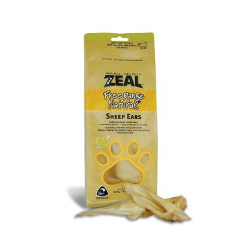 ZEAL Sheep Ears Dog Treats - 125g