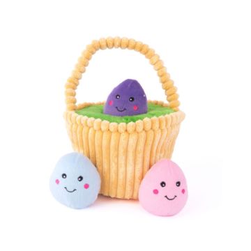 ZippyPaws Burrow Easter Basket Dog Toy