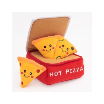 ZippyPaws Burrow Pizza Box Dog Toy