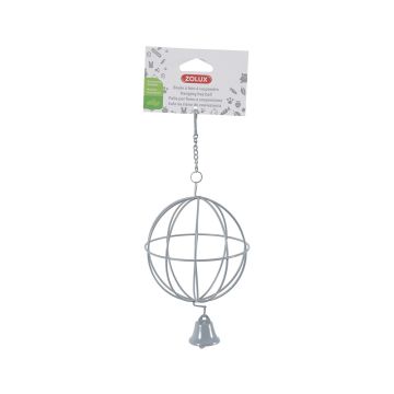 Zolux Metallic Hanging Hay Ball - Grey