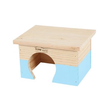 Zolux Rectangular Home Color Wooden House - Small - Blue