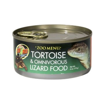 Zoo Med Zoo Menu Tortoise & Omnivorous Lizard Food, 6 oz