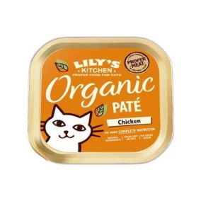 Lily's Kitchen Organic Chicken Pate Wet Cat Food - 85g - Pack of 12