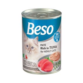 Beso Pate Rich in Tuna Adult Canned Cat Food - 400 g