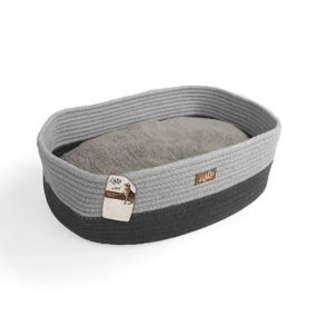 All for Paws Oval Rope Cat Bed - Grey