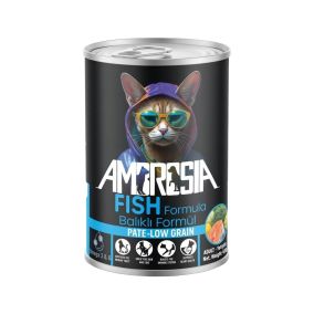 Ambrosia Fish Formula with Pate Adult Canned Cat Food - 400 g